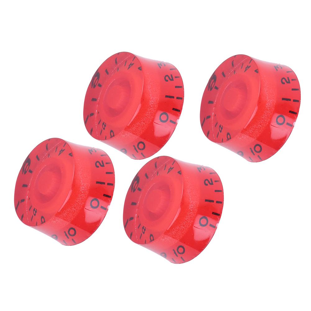 4Pcs Acrylic Bass Knobs Electric Guitar Volume Control Potentiometer Hat Guitar Accessories