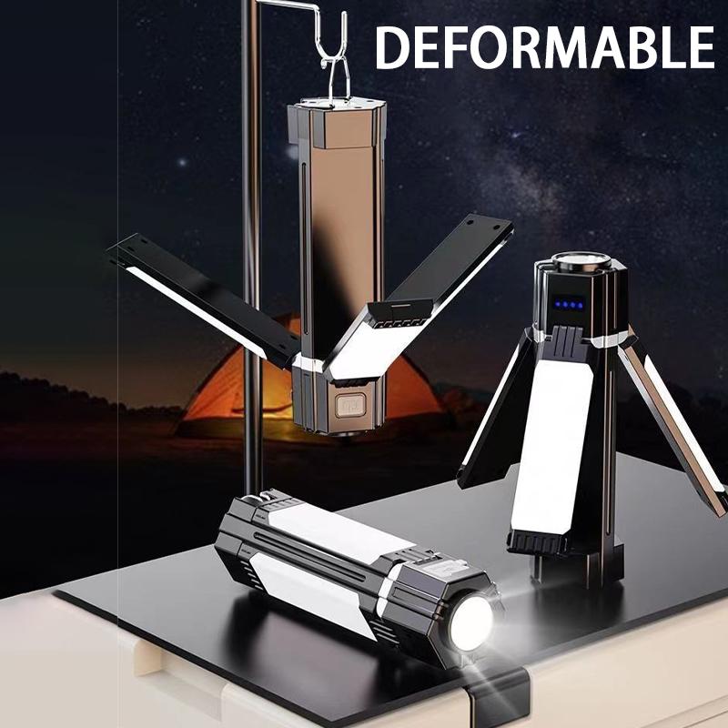 Sun Lamp Rechargeable Camping-Ready With Six-Level Dimming And Foldable Operation