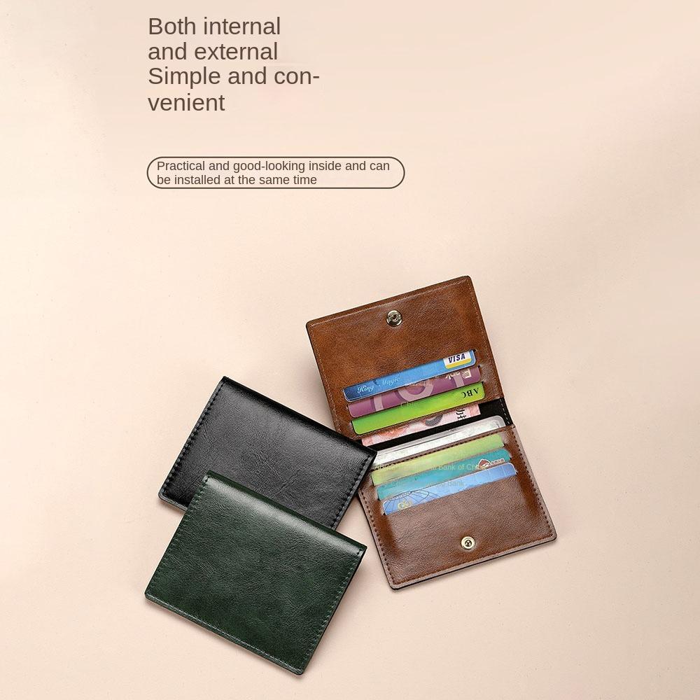 Simple Ultra-thin Credit Card Bag RFID Multi Card Slot Card Holder Cash Holder Women Men