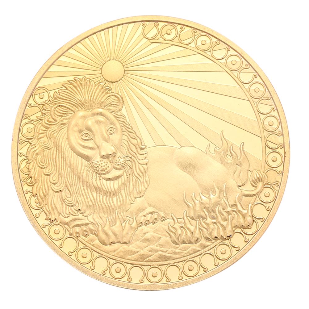 Gold Plated Physical Coin Limited Editions Exquisite Commemorative Medal Precious Metal Finish Zodiac Coins for Friends Family