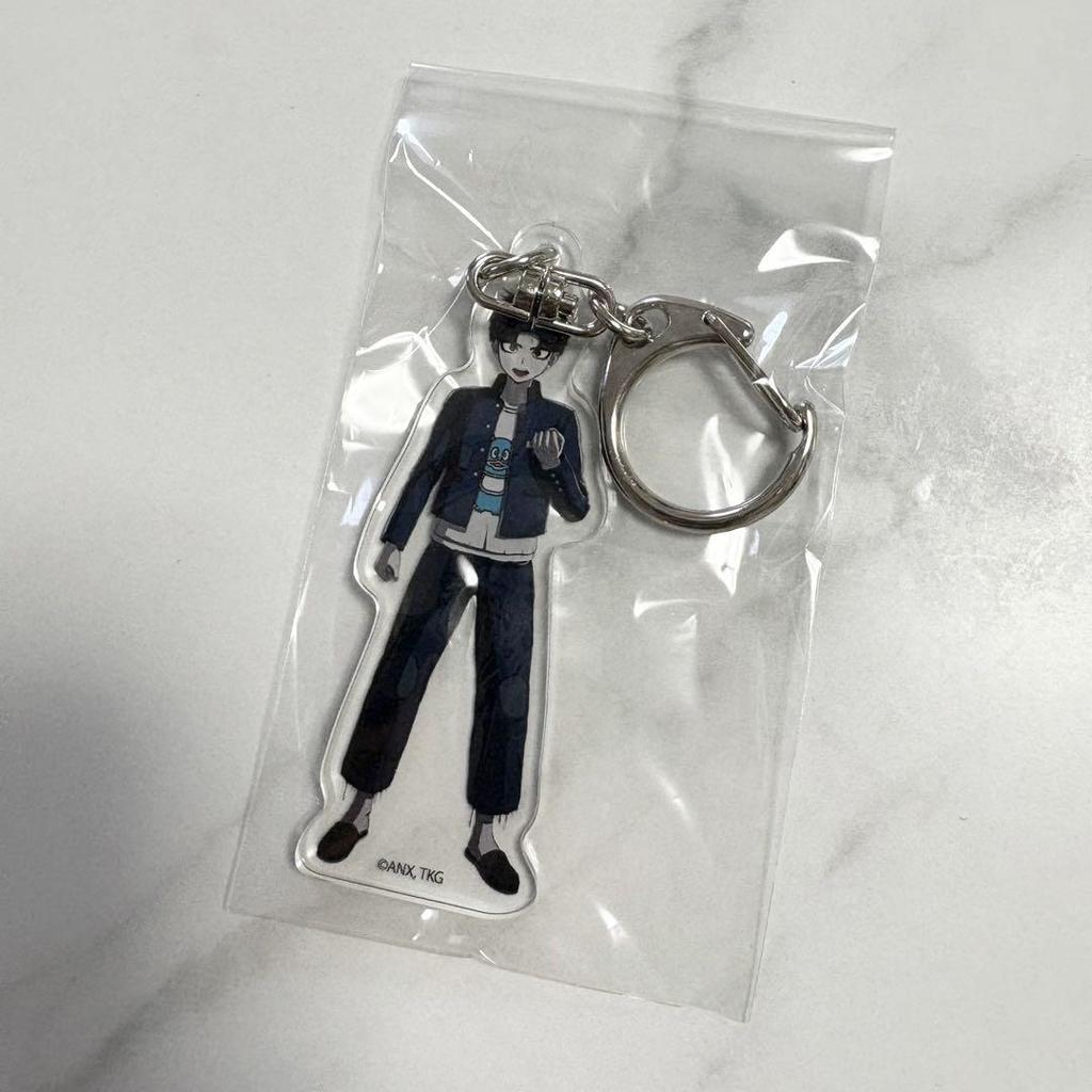 [USED] Maruko Raku HUNDRED LINE Acrylic Keychain Handler Animate Bonus