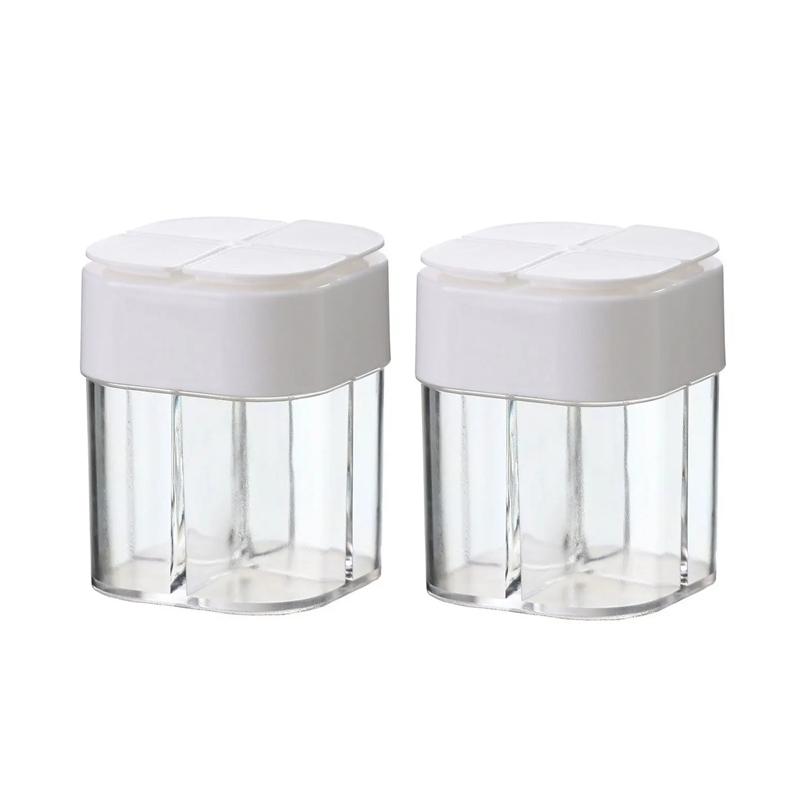 Kořenka Plastová Nádoba na Koření Láhev Solnička a Pepřenka Venkovní Kempování BBQ Nádoba na Koření Sady Kuchyňských Gadgetů