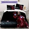 Avengers Iron Man Printed Bedding Set 3Pcs Duvet Cover Set For Kids Bedroom No Sheet No Quilt Core