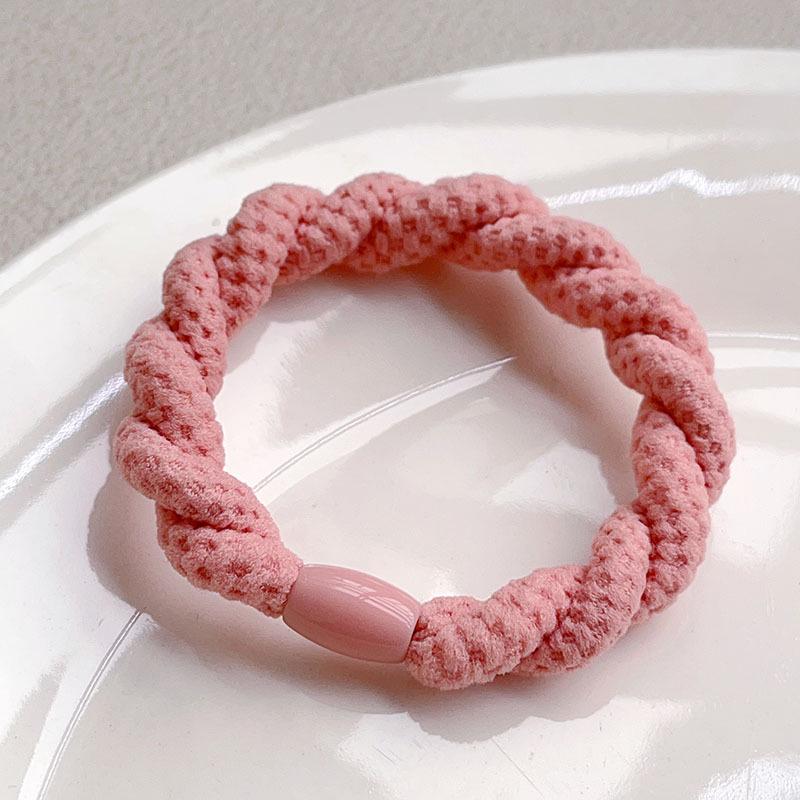 

Корейская утолщенная эластичная резинка для волос - Прочная, не повреждает, для женских хвостиков розовый