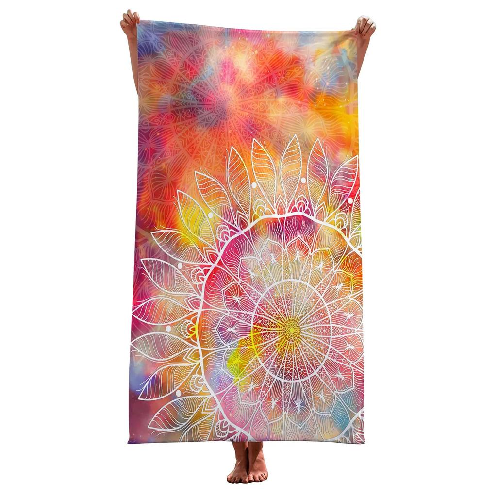 Bohemian Mandala Beach Towel Quick Dry Beach Towels Surf Poncho Microfiber Yoga Bath Towel Summer Swimming Travel Women Gift