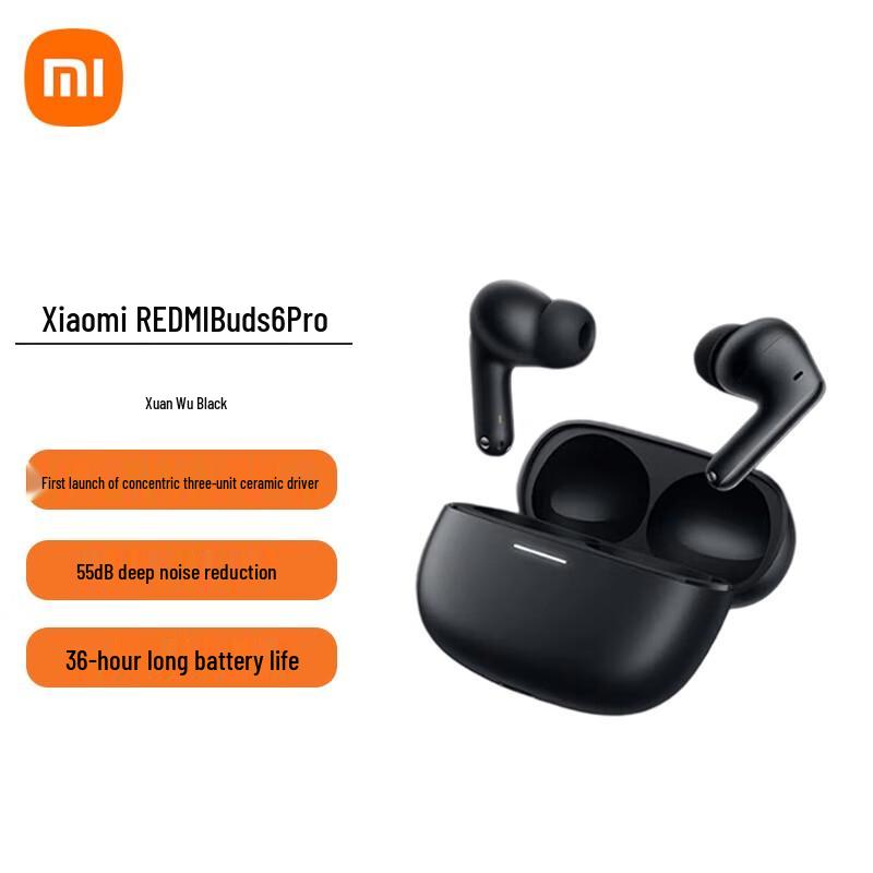 

Xiaomi Redmi Buds 6 Pro True Wireless Noise-Cancelling Earbuds