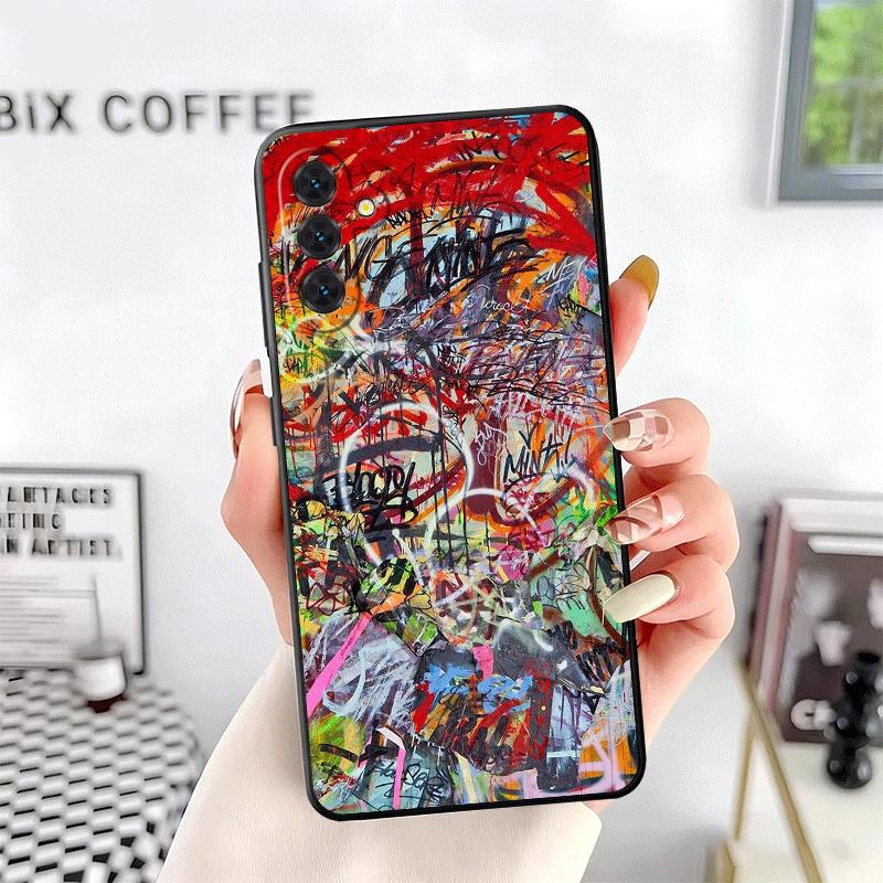 Graffiti Fashion Art Soft Phone Case for Samsung A17 A37 A57 A16 A26 A36 A56 A15 A25 A35 A55 A14 A24 A34 A54 A13 A23 A33 A53 A52