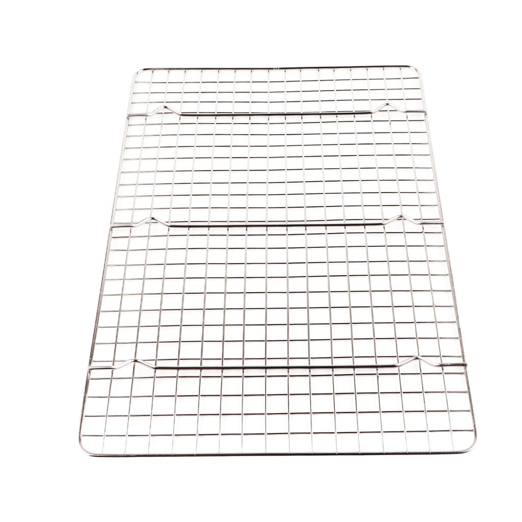 Checkered Cooling Rack 304 Stainless Steel Grid Deformation Resistance Baking Wire Rack for Home Bakery Bread Cake Cooky