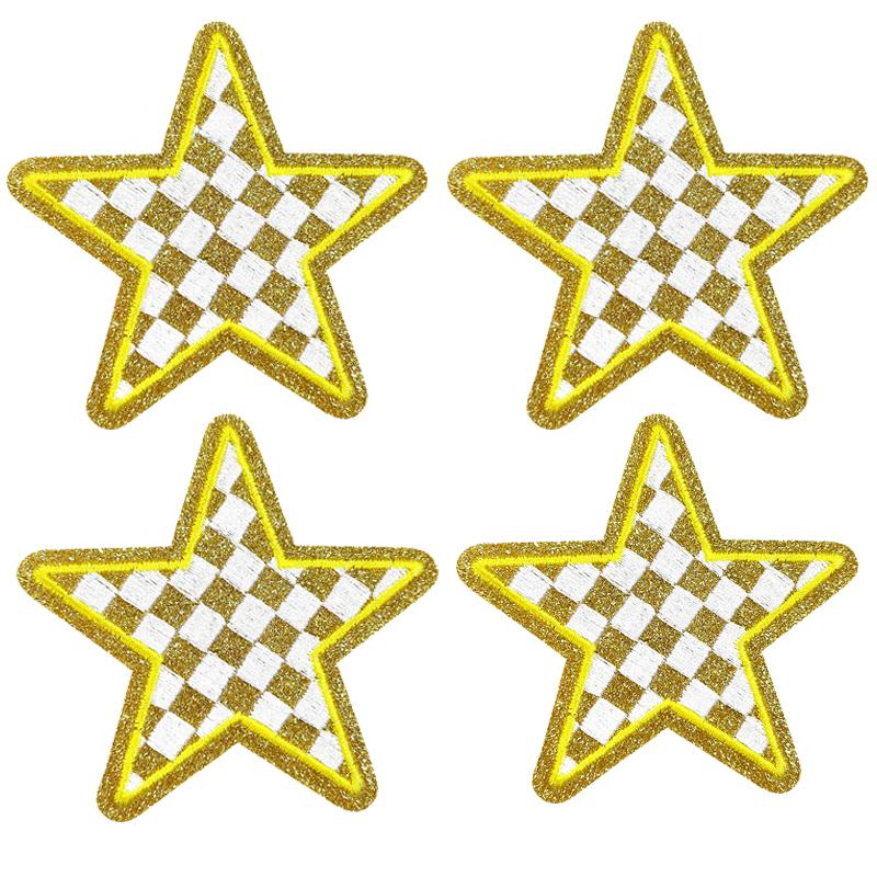

10PCS/lots Western Cowboys Embroidered Patches DIY Leopard Print Star Lightning Patch Iron On Patches For Clothing Sew Stickers
