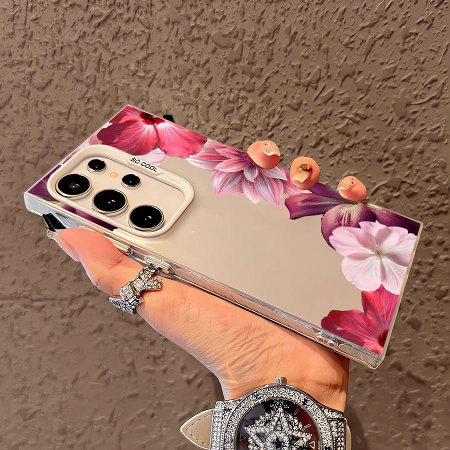 Cartoon Flower Art Case for Samsung Galaxy S26 S24 FE S23 S22 Ultra S21 Note 20 Ultra S25 S20 FE S25Edge Phone Cover
