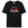Jurassic Park T-shirt Men's 100% Cotton Printed T-shirt Casual Funny Top Jurassic World T-shirt Short Sleeve Cool T-shirt