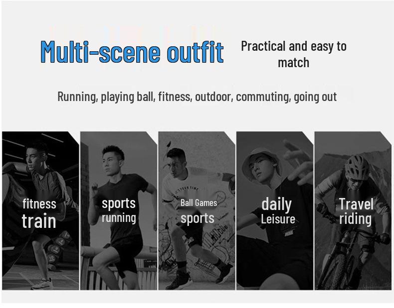 Men's DK9902-266 Ice Silk Quick-Dry Sports Suit: Short Sleeve Polo & Shorts - Casual Breathable Summer Wear