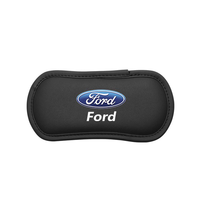 1Pcs Leather Car Pillow Knee Pad Elastic Memory Foam Leg Pad For Ford ST Line Focus Mustang Fiesta Puma Ranger Kuga MK7 MAX F150 BHF9