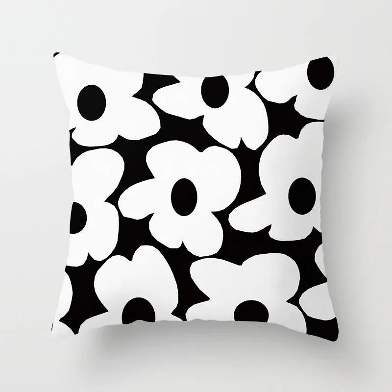 Fresh Daisy Print Pillowcase Office Living Room Home Pillowcase Car Ornaments