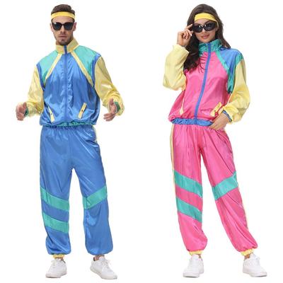 Retro American and European Carnival Disco Baseball Halloween Costume for Stage Dance Perfomance.