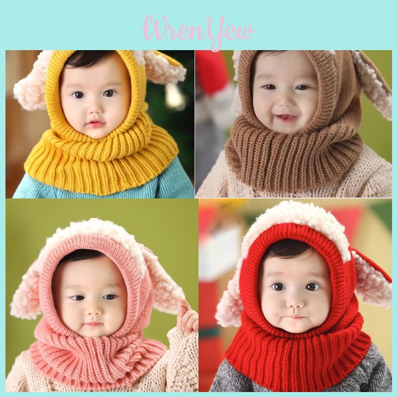 Korean Style Infant Beanie With Acrylic Material For Autumn And Cold Weather Use