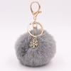 Bag Charm Pompom Pendant Fluffy Plush Ball Keyring Fashion Fur Ball Key Chain  Women Girls