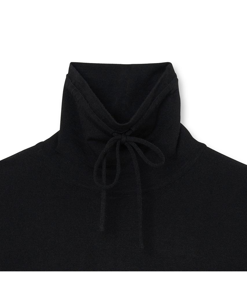 IOLO String Wool Silk Turtleneck_Black