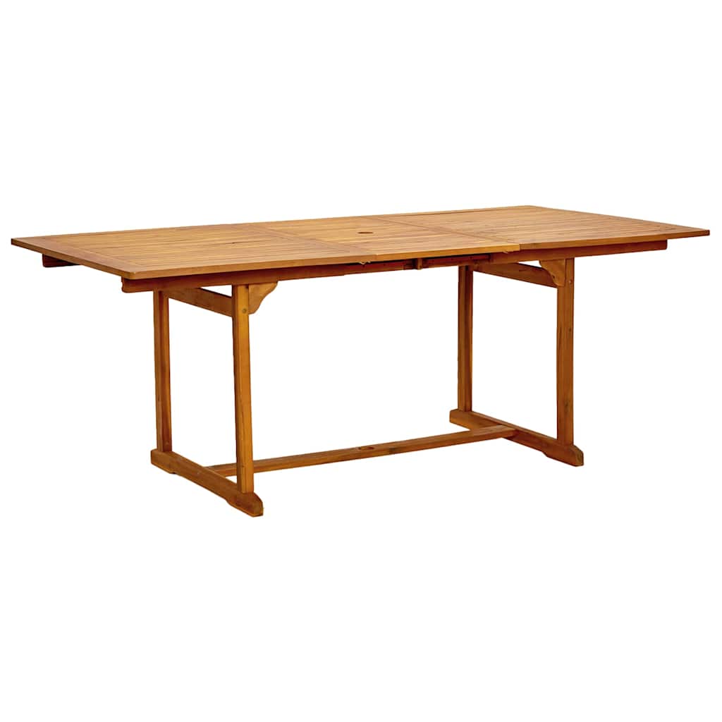 Vidaxl 7-Cz. Garden Furniture Set, Solid Acacia Wood and Textilene
