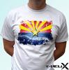 Arizona Flag - White Kids Boys T-Shirt Top USA State Design S S Kids & Baby Sizes