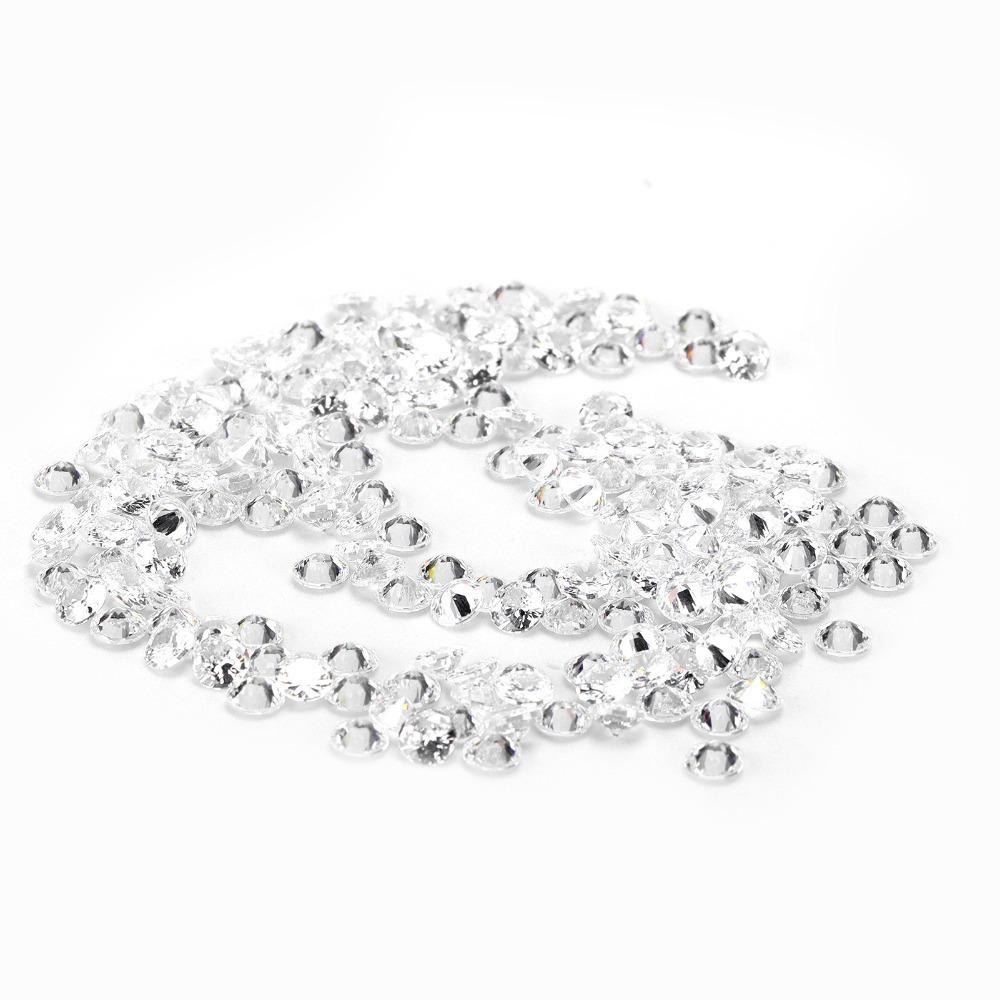 200PCS Transparent Fake Diamonds White Cubic Zirconia Stones Loose Diamonds Party Decorations