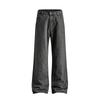 New Autumn Casual Jeans for Men's Handsome Draped Loose Mid-waist Pants