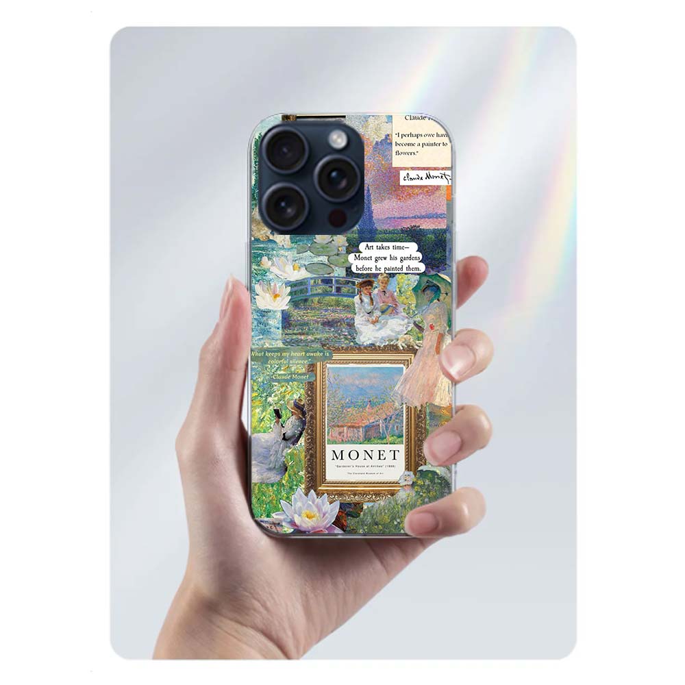Claude Monet Art Clear Phone Case For Iphone 17 Air 16 Pro Max 15 Pro 14 Plus 17E 16E 11 13 12 Mini Cover Cases Fundas Cell TPU