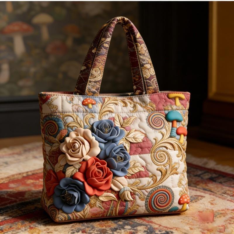 3D New Women's Cat Print Handbag Shoulder Bag Canvas Bag