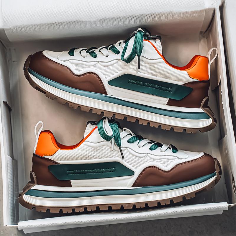 

Летняя мужская спортивная обувь, повседневная обувь, модная спортивная обувь для активного отдыха, теннис, кожаные кроссовки для бега, дышащая мужская обувь 40