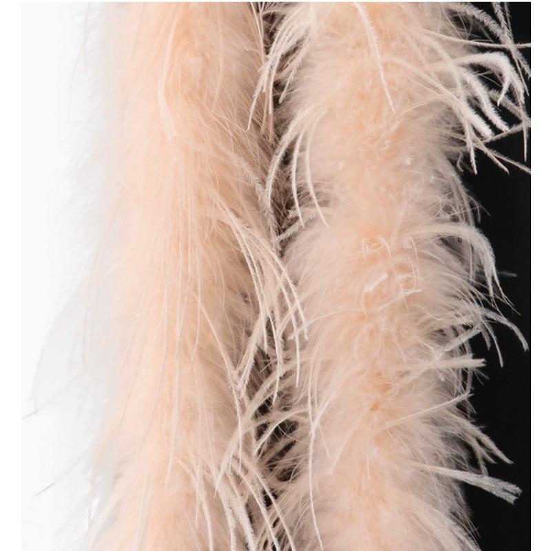 DIY Weißer STRAUSSENFEDER boa 1 6 10 15 35lagig Straußenfeder boa Besatz Tanzkleid Hochzeit Basteln Halloween Kundenspezifische Lieferung auf Lager