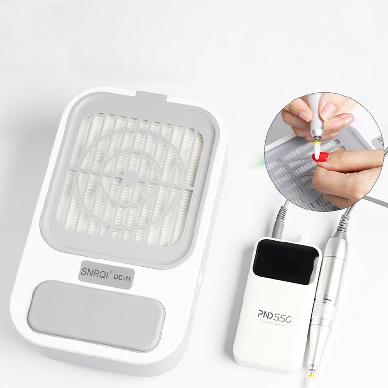 

60 Вт мощный пылесос для ногтей, перезаряжаемый, высокой мощности, с низким уровнем шума