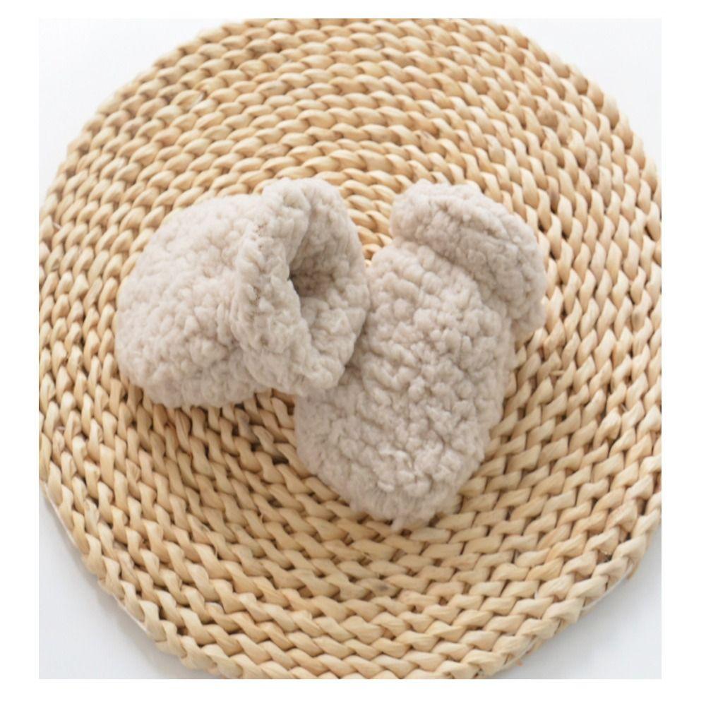 Plush Kids Warm Gloves Thickening Toddler Gloves 1-3Y Full Finger Mittens