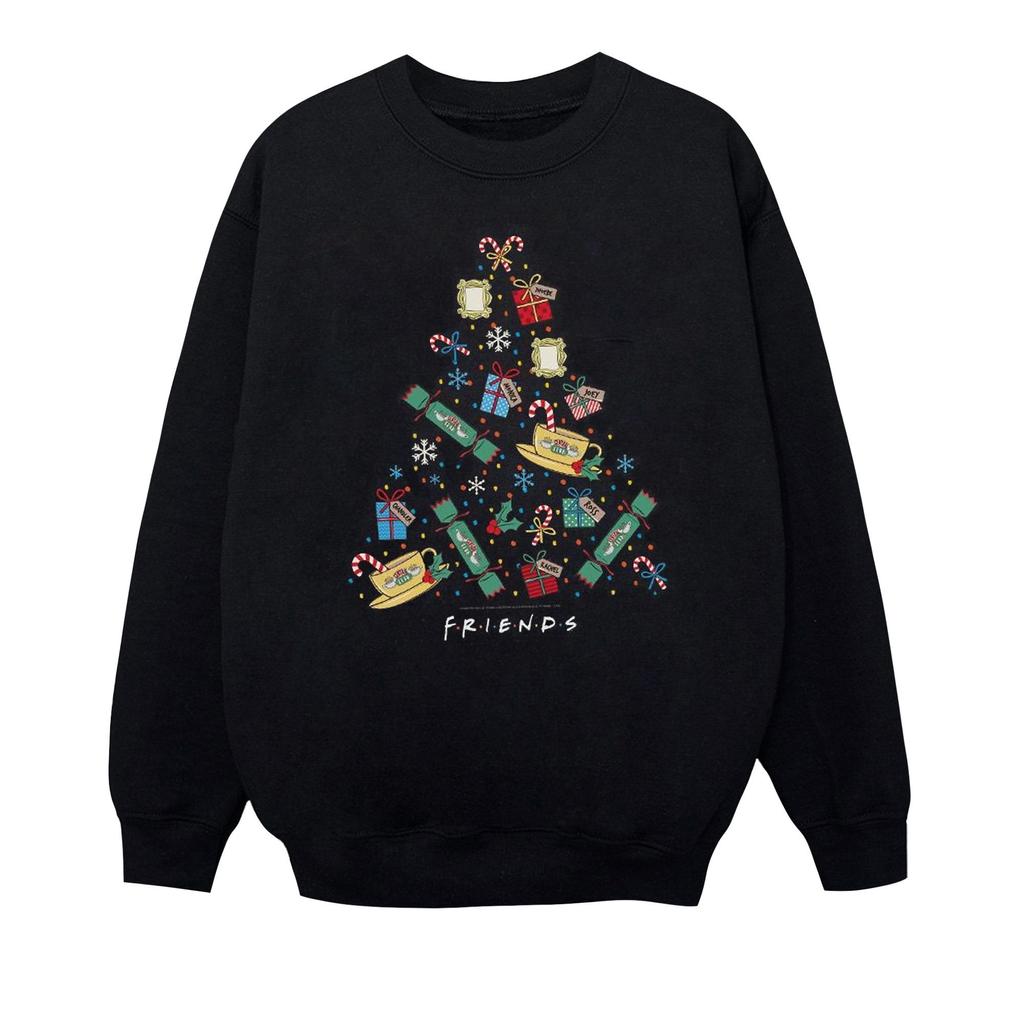 Friends Mädchen-Weihnachtsbaum-Sweatshirt