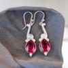 Genuine Pink Tourmaline Gemstone 925 Sterling Silver Handmade Jewelry Earrings EE-37-18
