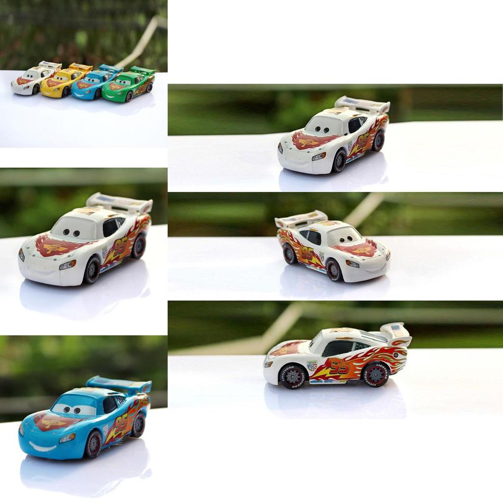 Delightful Cars 95 Yellow Blue Green Mcqueen Alloy Childrens Toy Car Model For Joyful Playtime