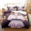 Anime A Girl and Her Guard Dog Bedding Set Single Twin Full Queen King Size Bed Set Adult Bedroom Duvet Cover Sets Home Textiles