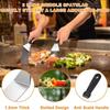 Outdoor barbecue BBQ stainless steel tool set barbecue shovel cooking shovel plate combination barbecue tools