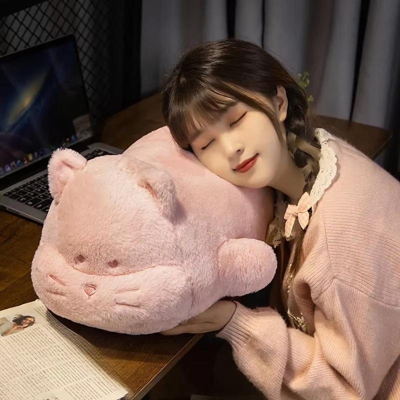 Soft Long Cat Pillow Plush Toys Stuffed Office Sleeping Cushion Bed Sleep Kitty Long Pillow Home Decor Gift Doll for Kids Girls