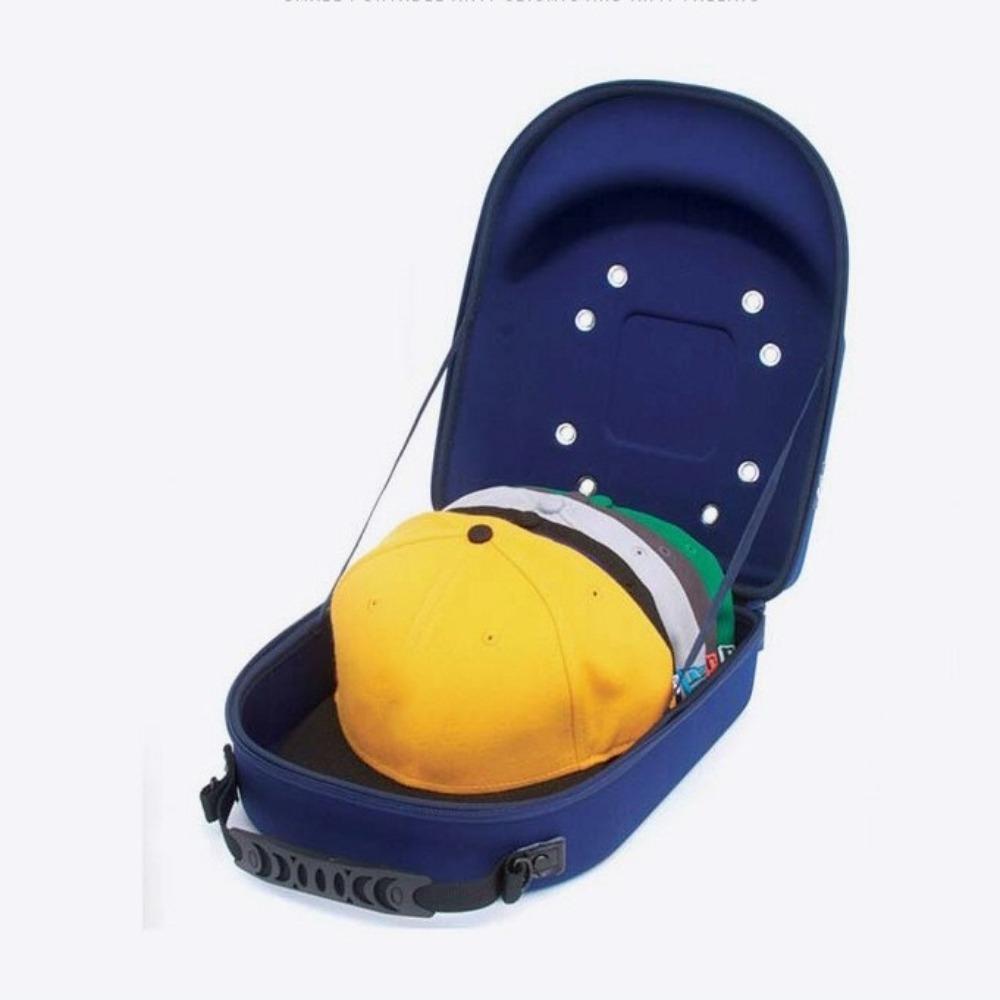 Solid Color Cap Storage Carrier Box Protective Hat Carrying Handbag Baseball Cap Case  Unisex