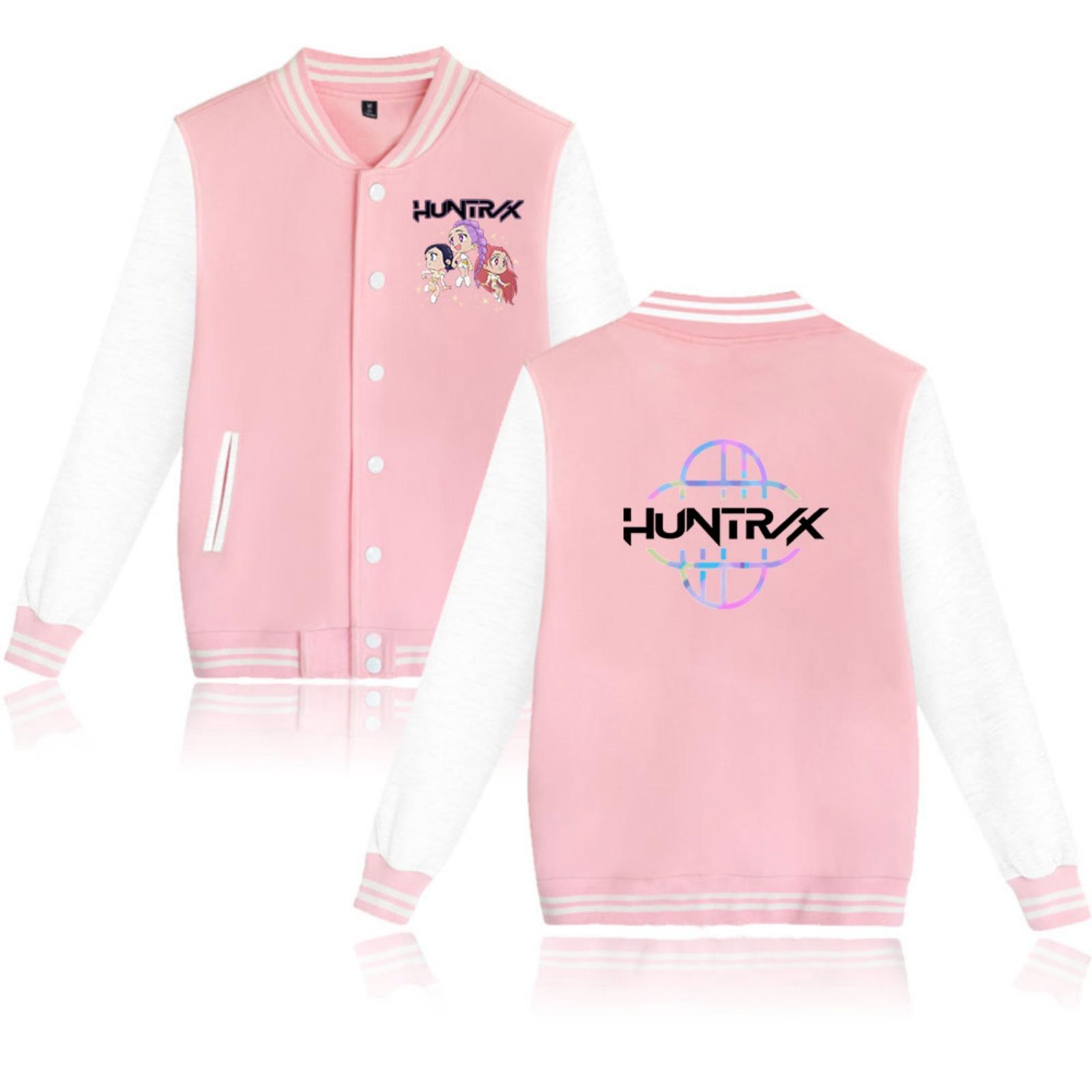 

Модная женская бейсбольная куртка, кардиган с контрастными цветами XS розовый