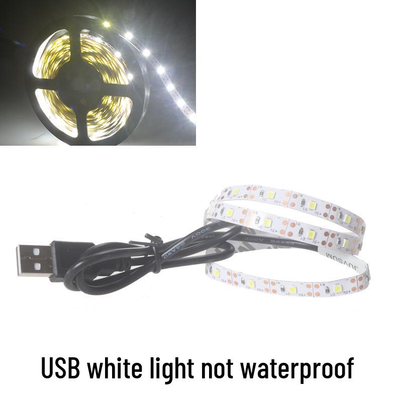 Dimmable USB 5V LED Light Strip with Adhesive Backing for Painting Toys
