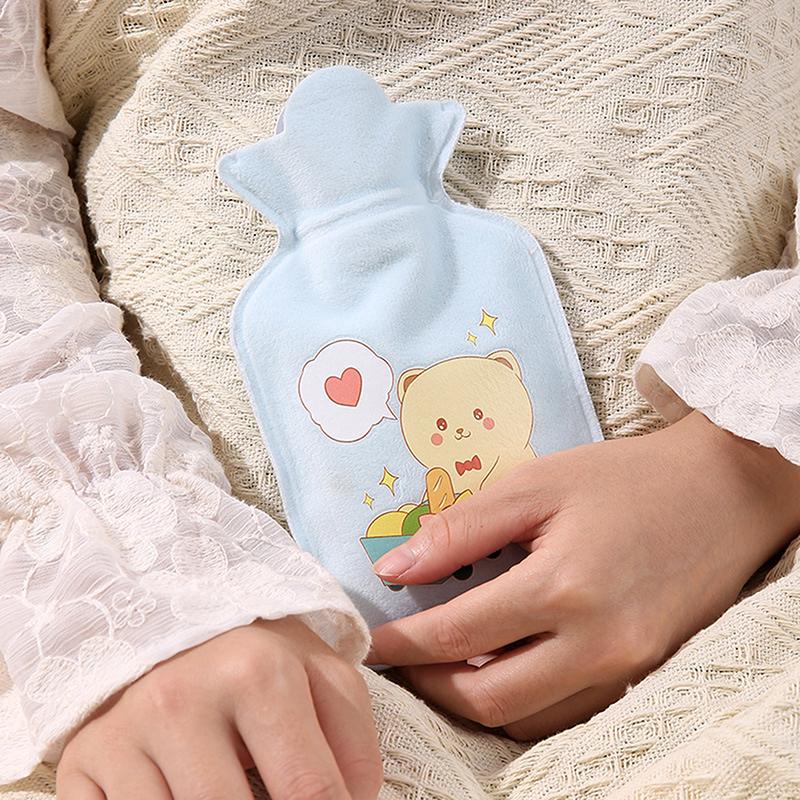 1Pc Kawaii 350Ml Plush Hand Warmer Cute Cartoon Girl Heart Y2K Carry-On Water-Filled  Water Bag Keep Warm