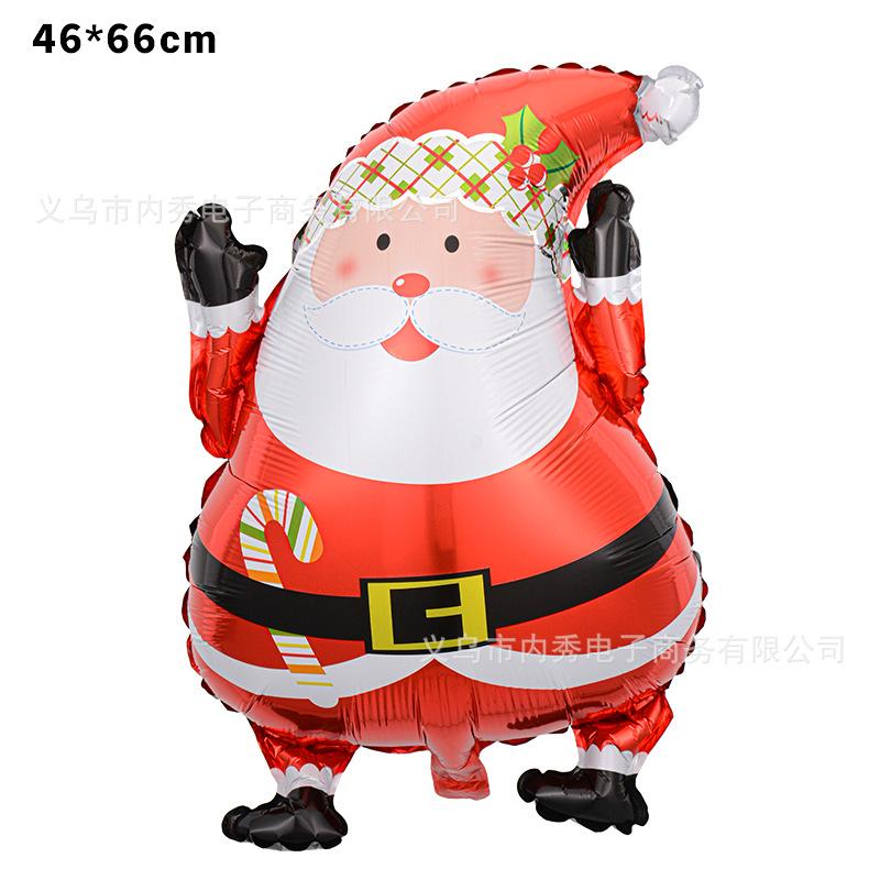 Christmas Balloons Special-Shaped Aluminum Film Balloons Santa Claus Merry Christmas Arrangements Christmas Eve Decorations