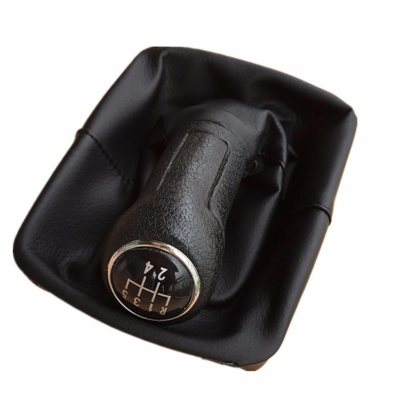 5 \ 6 Speed Car Accessories Gear Shift Lever Stick Knob Gaiter Boot Cover for Volkswagen VW Polo 9N 9N2 2002 2003 2004 2005-2009