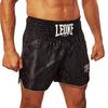LEONE 1947 Kickboxing and Muay Thai Pants, Unisex [BASIC], Satin, Lightweight, Martial Arts Training, XXL Size/Black, AB766 [Authentic]