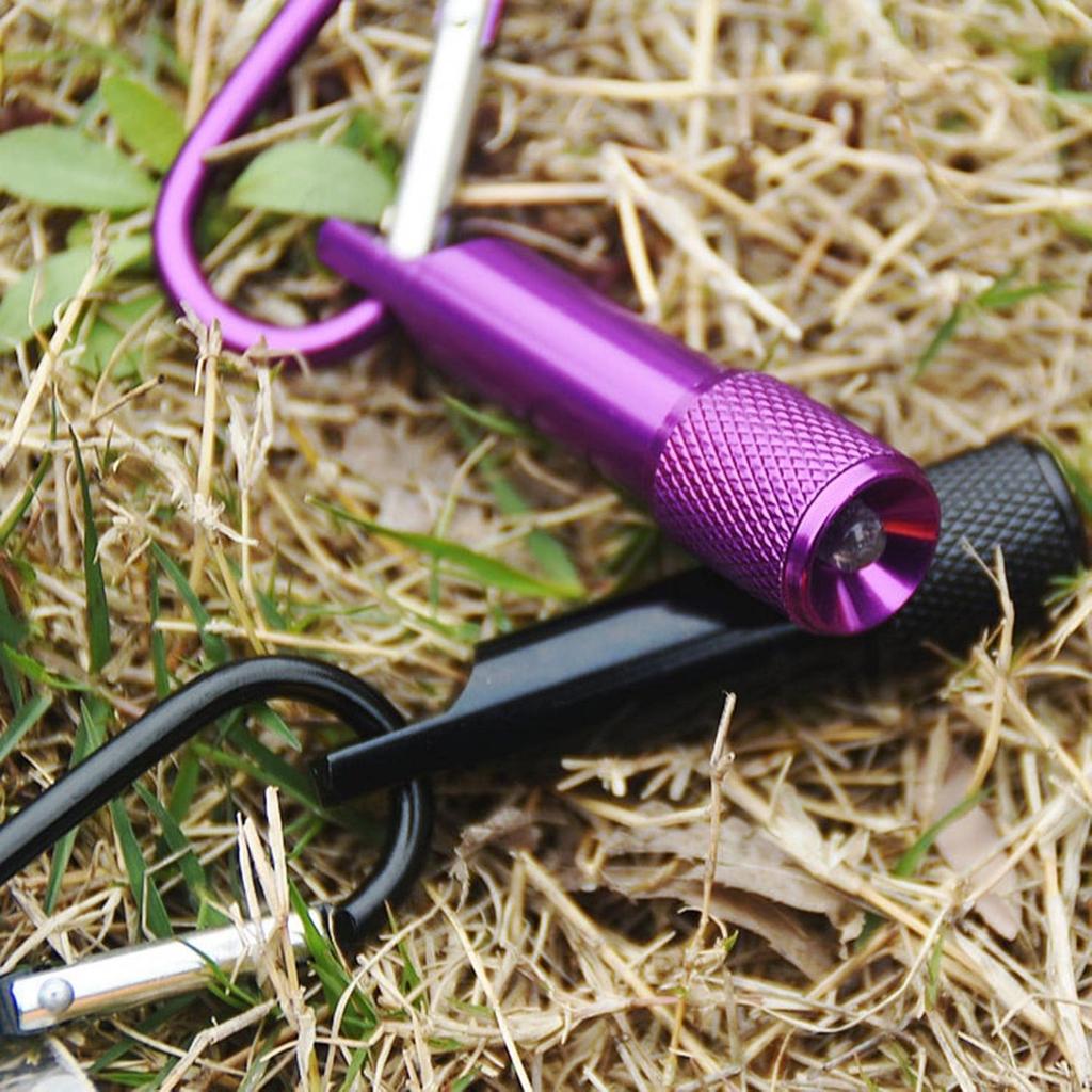 LED Flashlight with Carabiner Keychain Flashlight Portable LED Flashlight for Camping Cycling Backpacking