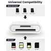 2 In 1 SD TF Card Reader Memory Adapter For Ipad Pro, Macbook, And Other Tablets.