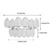 Teeth Brace Cubic Zirconia Mouth Brace Hip Hop Teeth Brace For Top Bottom Mouth Teeth Grills Removable Tooth Fashion Jewelry