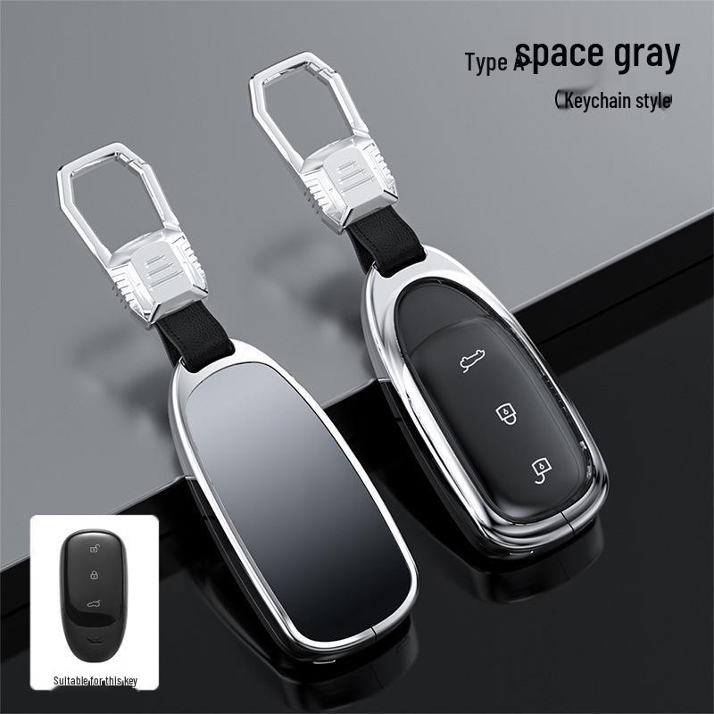 Compatible with Ideal L9 Key Case: 2022 Full Coverage Metal Remote Control Protective Shell for Men and Women