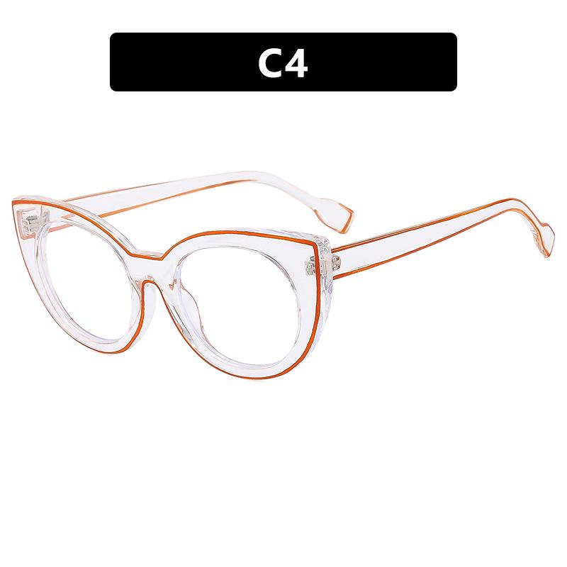 Women's flat glasses, anti blue light glasses, fashionable glasses frame